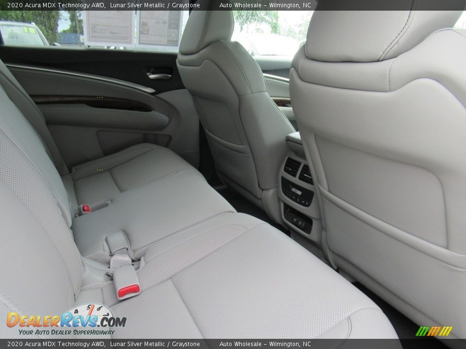 Rear Seat of 2020 Acura MDX Technology AWD Photo #12