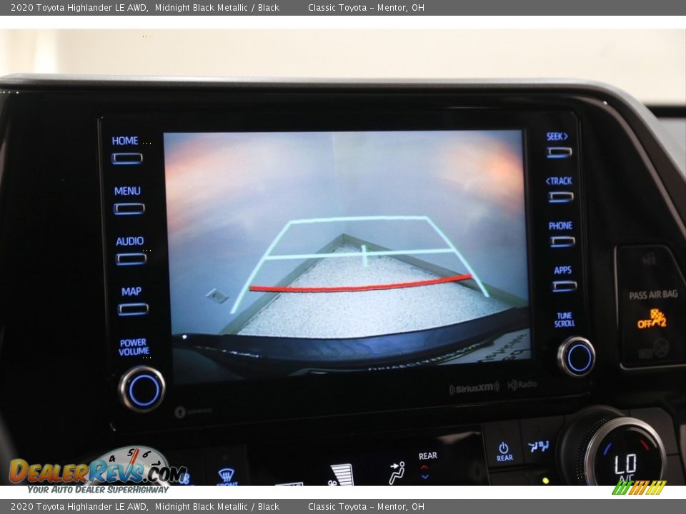 2020 Toyota Highlander LE AWD Midnight Black Metallic / Black Photo #11