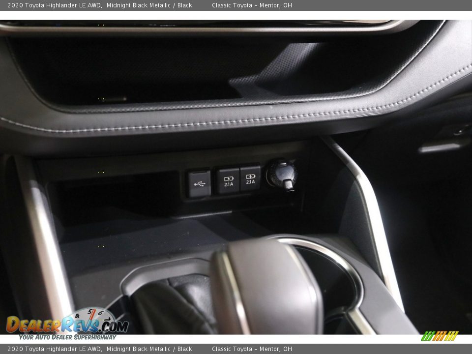 2020 Toyota Highlander LE AWD Midnight Black Metallic / Black Photo #12