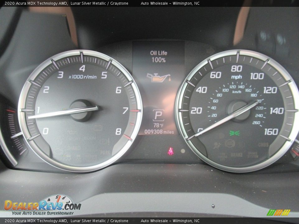 2020 Acura MDX Technology AWD Gauges Photo #15