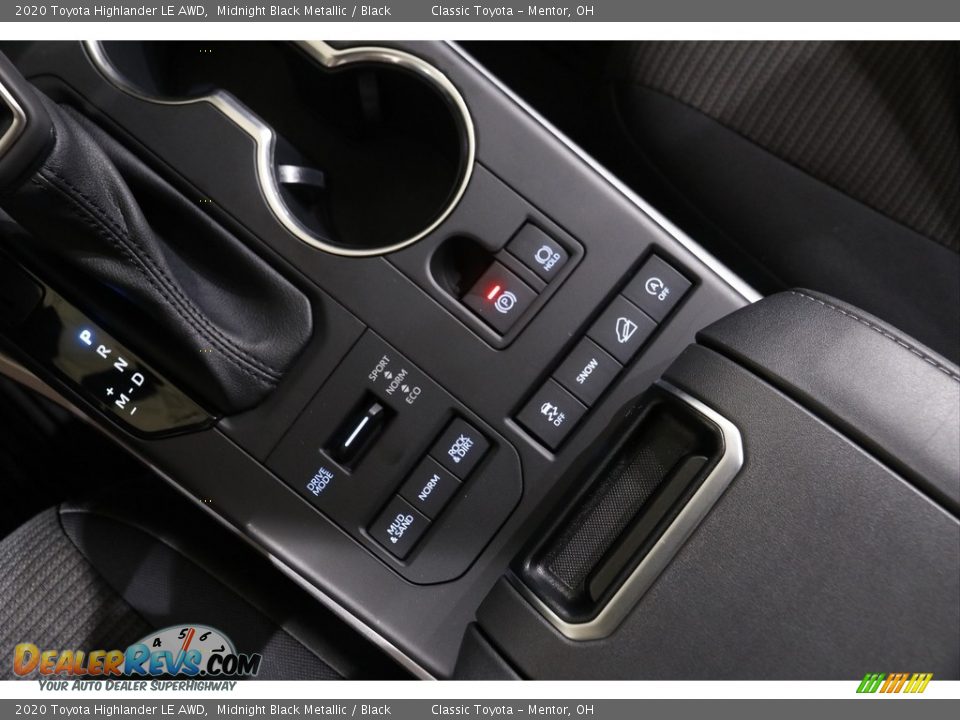 2020 Toyota Highlander LE AWD Midnight Black Metallic / Black Photo #14