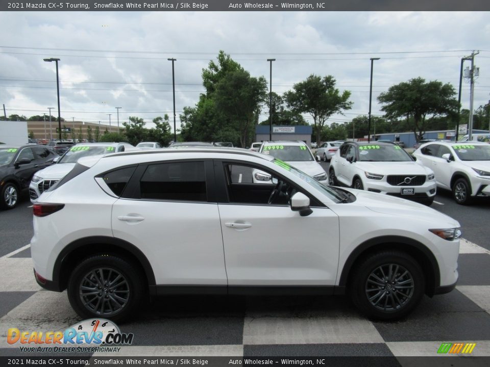 2021 Mazda CX-5 Touring Snowflake White Pearl Mica / Silk Beige Photo #3