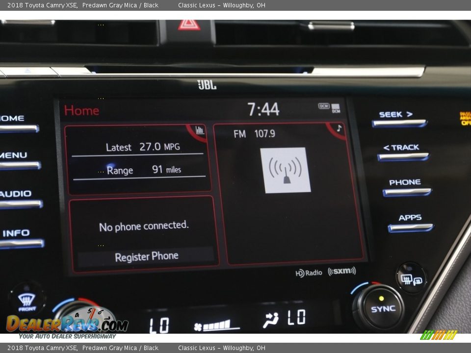2018 Toyota Camry XSE Predawn Gray Mica / Black Photo #10
