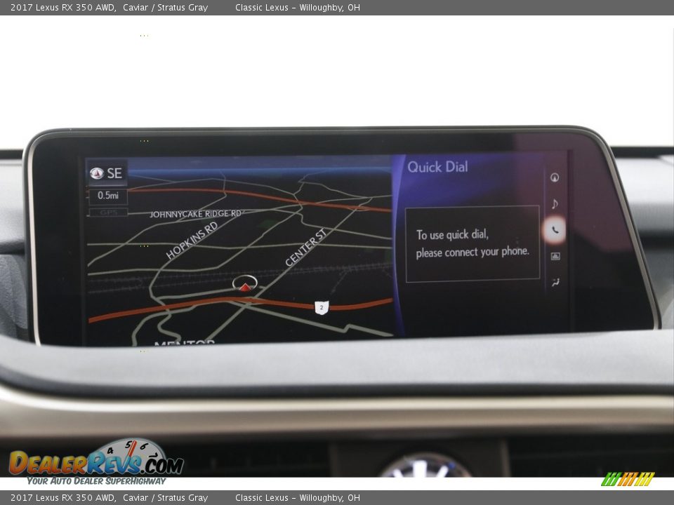 2017 Lexus RX 350 AWD Caviar / Stratus Gray Photo #12