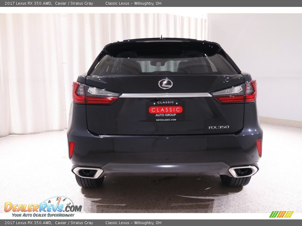 2017 Lexus RX 350 AWD Caviar / Stratus Gray Photo #21