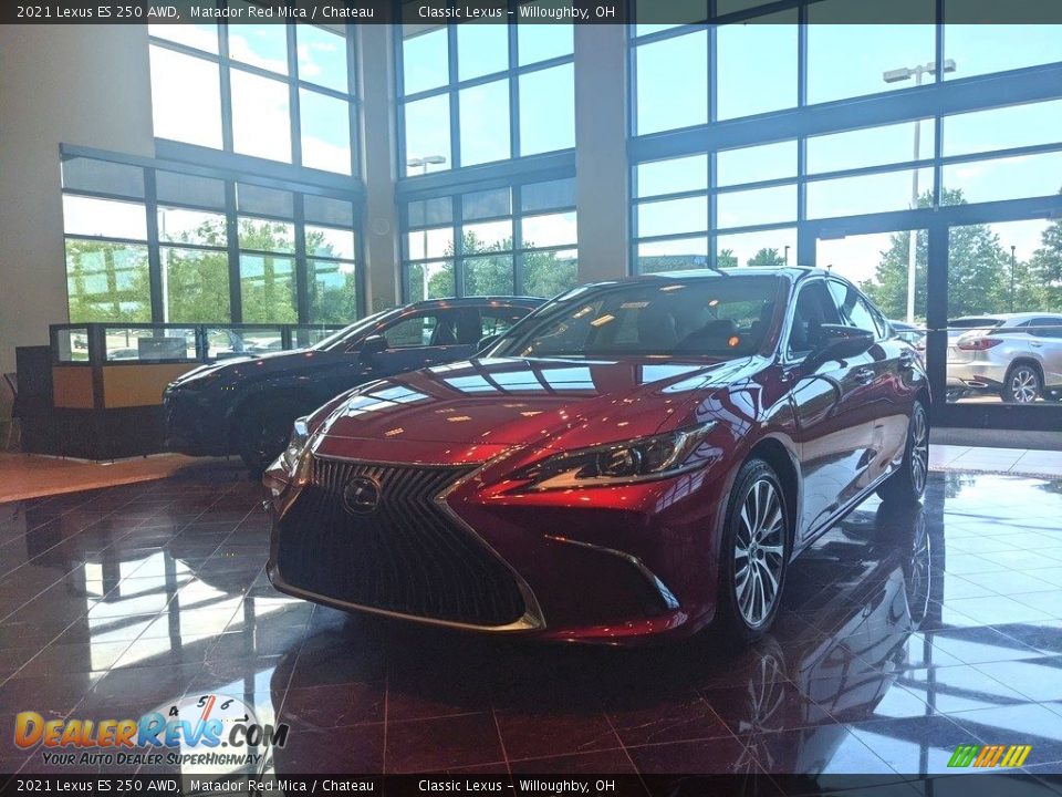 2021 Lexus ES 250 AWD Matador Red Mica / Chateau Photo #1