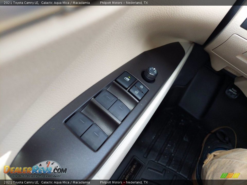 2021 Toyota Camry LE Galactic Aqua Mica / Macadamia Photo #14