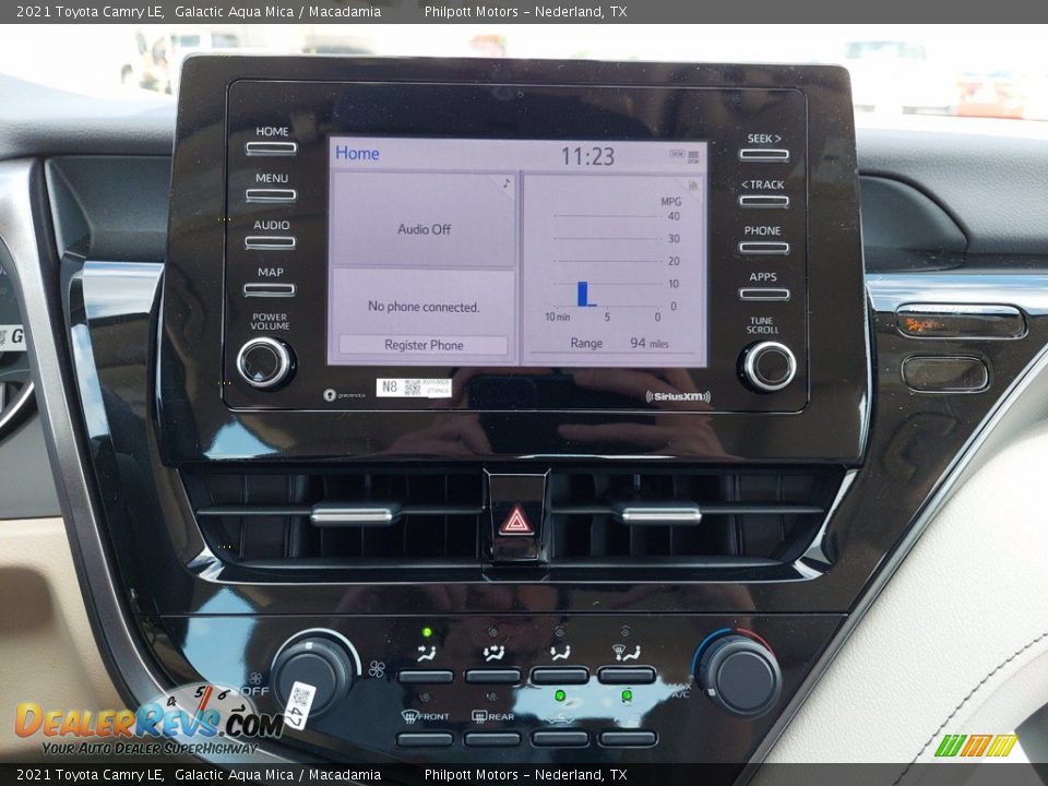 2021 Toyota Camry LE Galactic Aqua Mica / Macadamia Photo #18