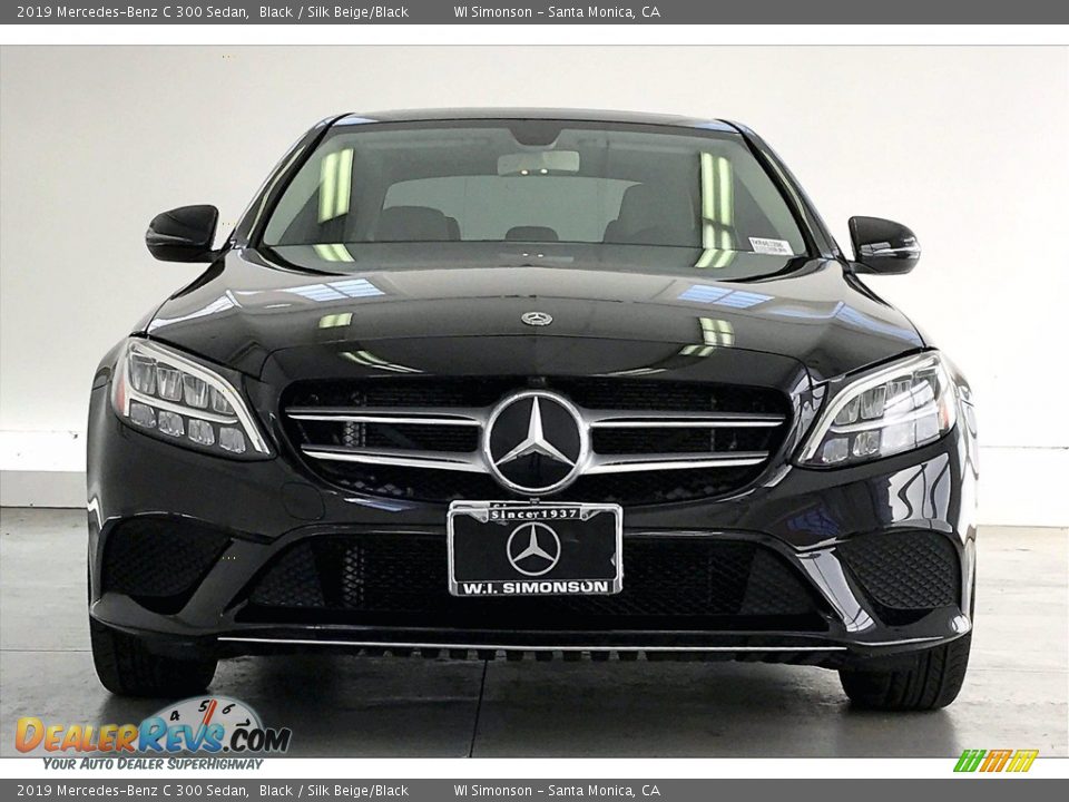 2019 Mercedes-Benz C 300 Sedan Black / Silk Beige/Black Photo #2