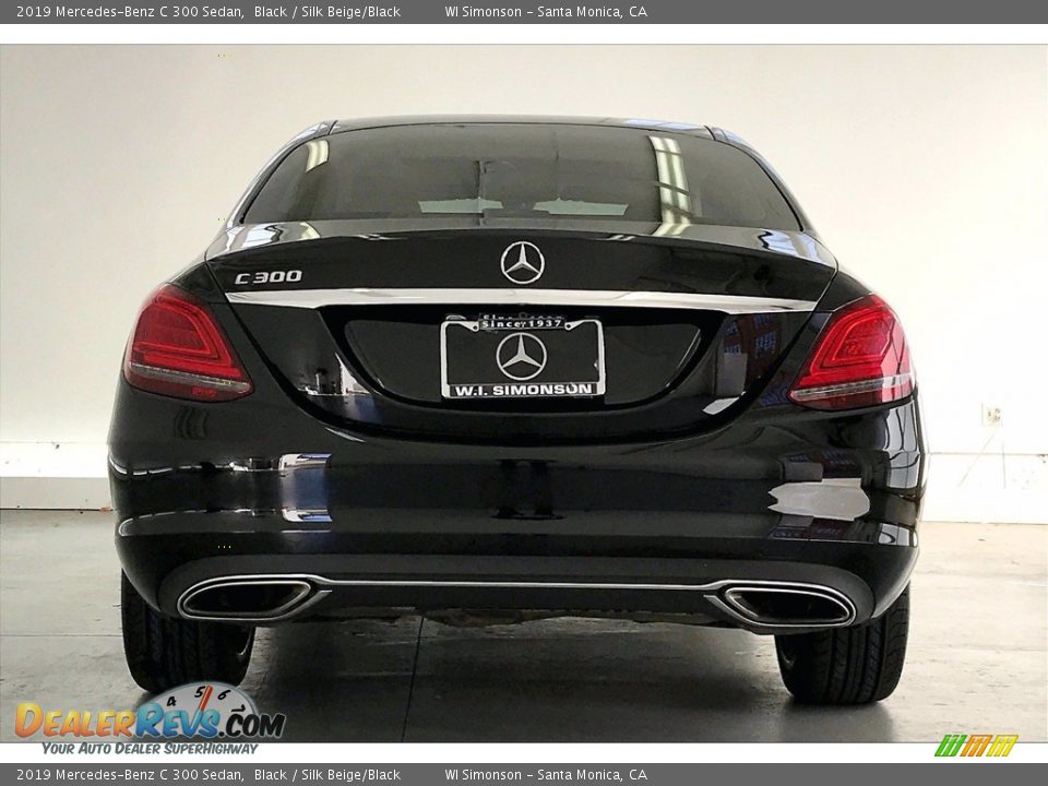 2019 Mercedes-Benz C 300 Sedan Black / Silk Beige/Black Photo #3