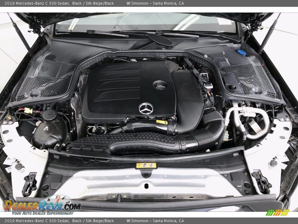 2019 Mercedes-Benz C 300 Sedan Black / Silk Beige/Black Photo #9