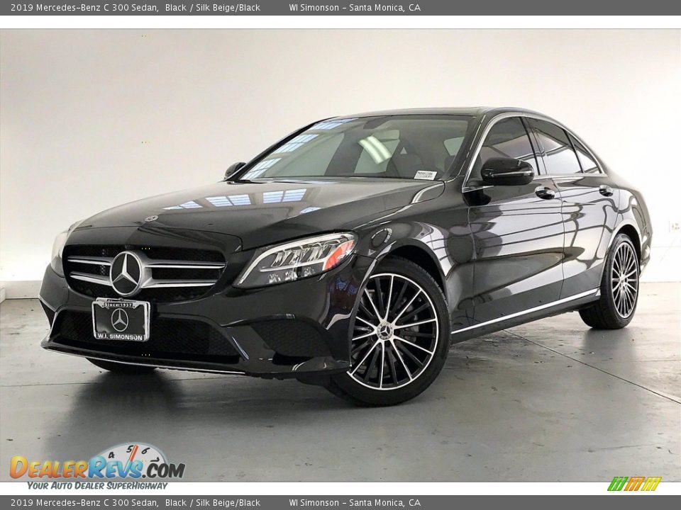 2019 Mercedes-Benz C 300 Sedan Black / Silk Beige/Black Photo #12