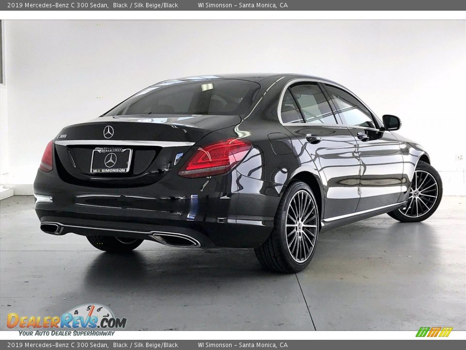 2019 Mercedes-Benz C 300 Sedan Black / Silk Beige/Black Photo #13