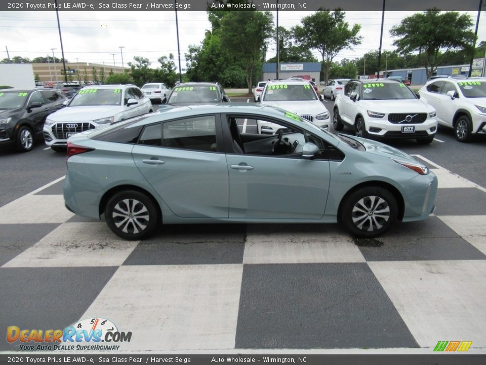 Sea Glass Pearl 2020 Toyota Prius LE AWD-e Photo #3