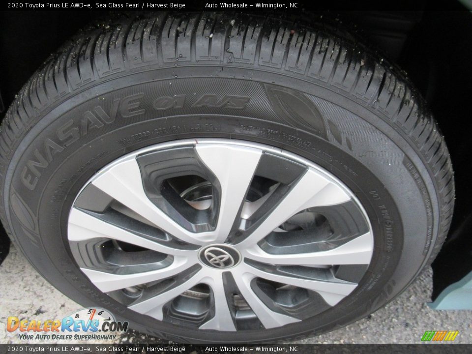 2020 Toyota Prius LE AWD-e Sea Glass Pearl / Harvest Beige Photo #7