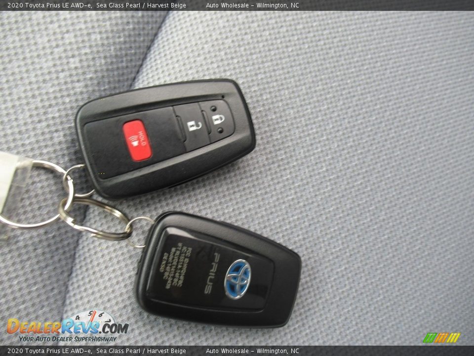 2020 Toyota Prius LE AWD-e Sea Glass Pearl / Harvest Beige Photo #20