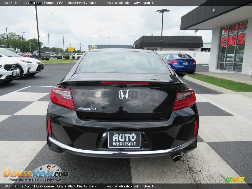 2017 Honda Accord LX-S Coupe Crystal Black Pearl / Black Photo #4