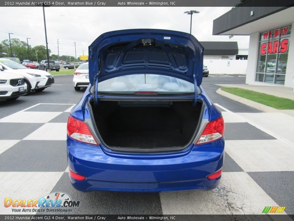 2012 Hyundai Accent GLS 4 Door Marathon Blue / Gray Photo #5