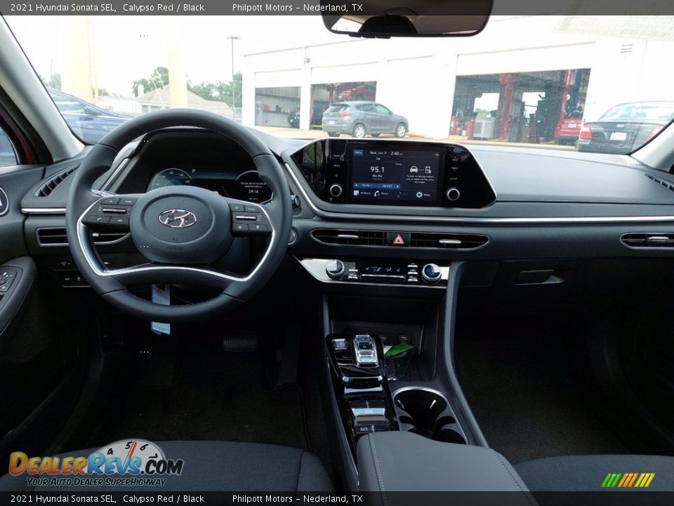 2021 Hyundai Sonata SEL Calypso Red / Black Photo #5