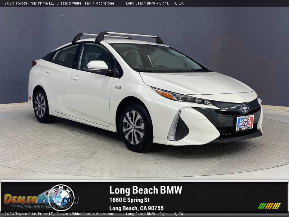 2020 Toyota Prius Prime LE Blizzard White Pearl / Moonstone Photo #1