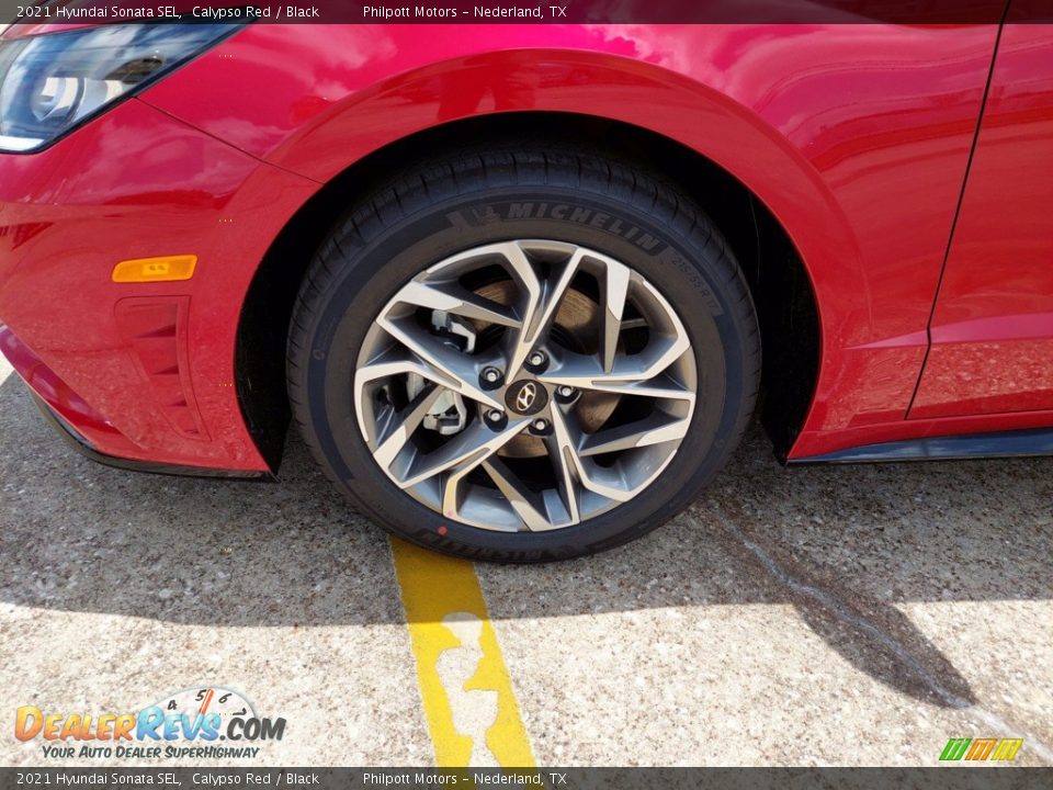 2021 Hyundai Sonata SEL Calypso Red / Black Photo #10