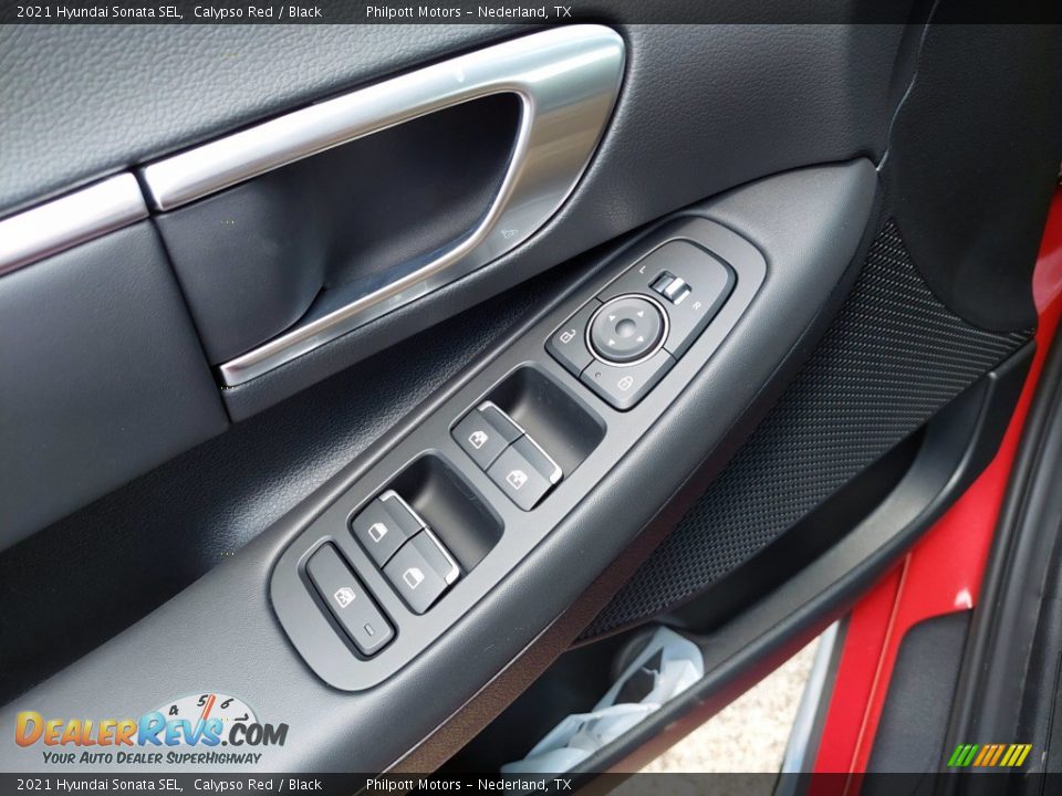 2021 Hyundai Sonata SEL Calypso Red / Black Photo #14
