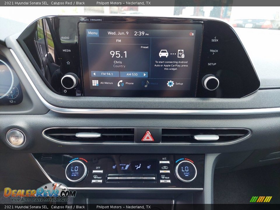 2021 Hyundai Sonata SEL Calypso Red / Black Photo #18