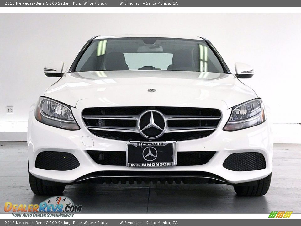 2018 Mercedes-Benz C 300 Sedan Polar White / Black Photo #2