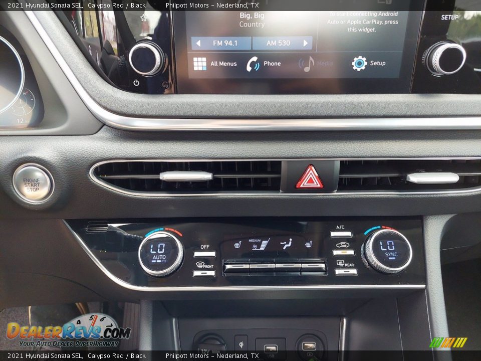 2021 Hyundai Sonata SEL Calypso Red / Black Photo #22