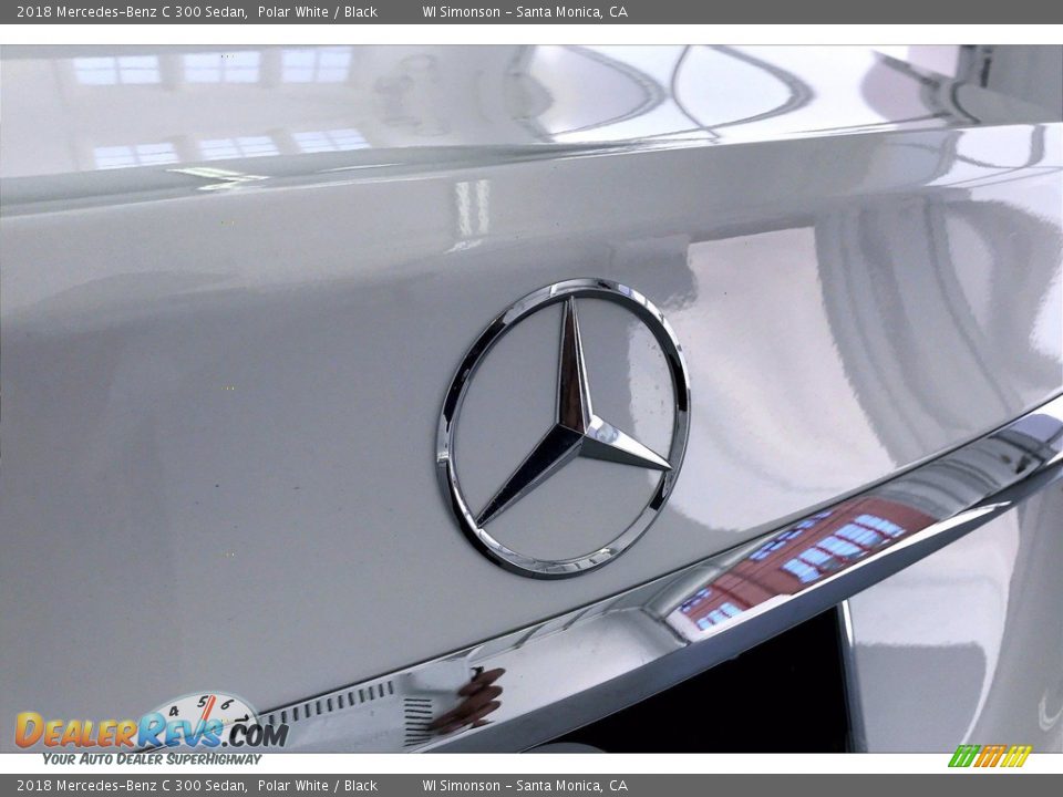 2018 Mercedes-Benz C 300 Sedan Polar White / Black Photo #7