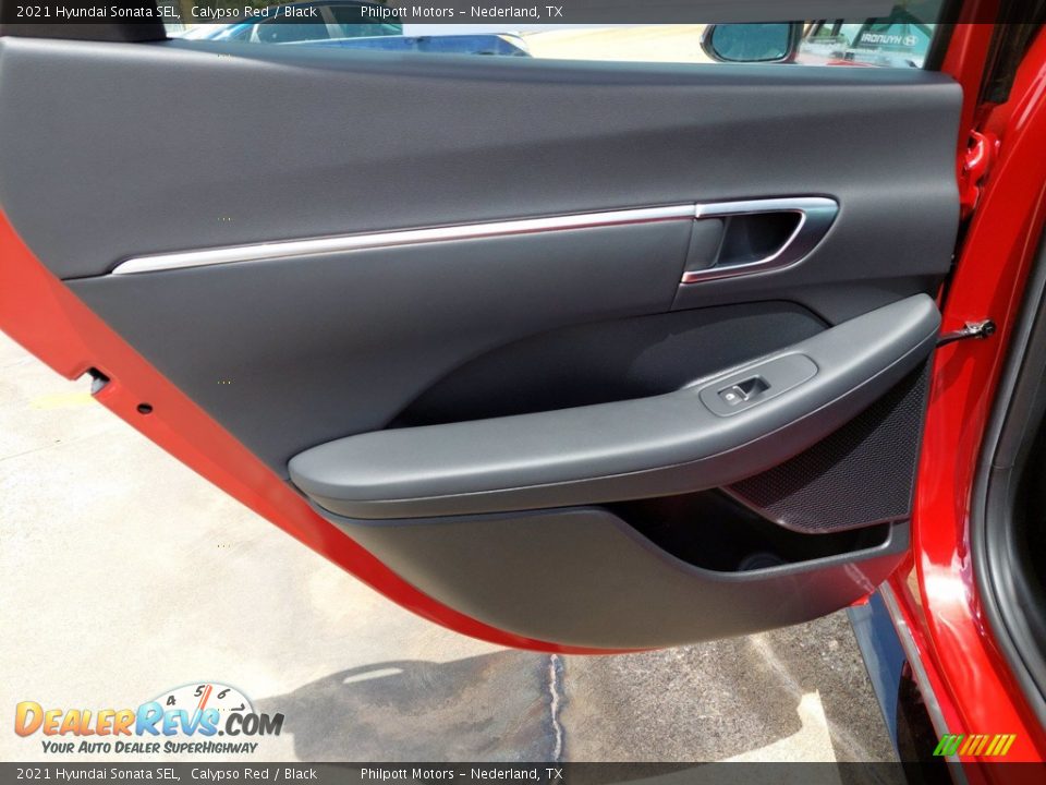 2021 Hyundai Sonata SEL Calypso Red / Black Photo #25