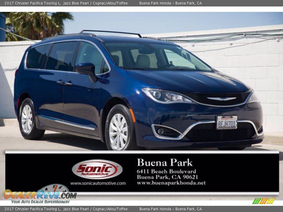 2017 Chrysler Pacifica Touring L Jazz Blue Pearl / Cognac/Alloy/Toffee Photo #1