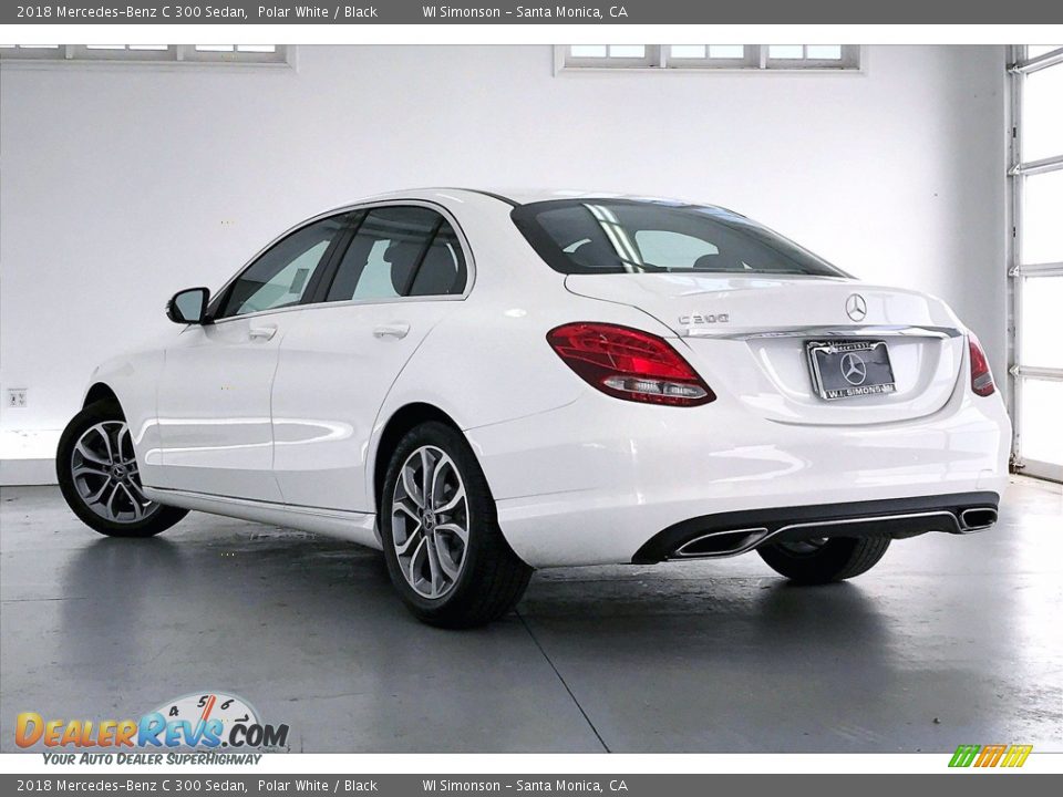 2018 Mercedes-Benz C 300 Sedan Polar White / Black Photo #10