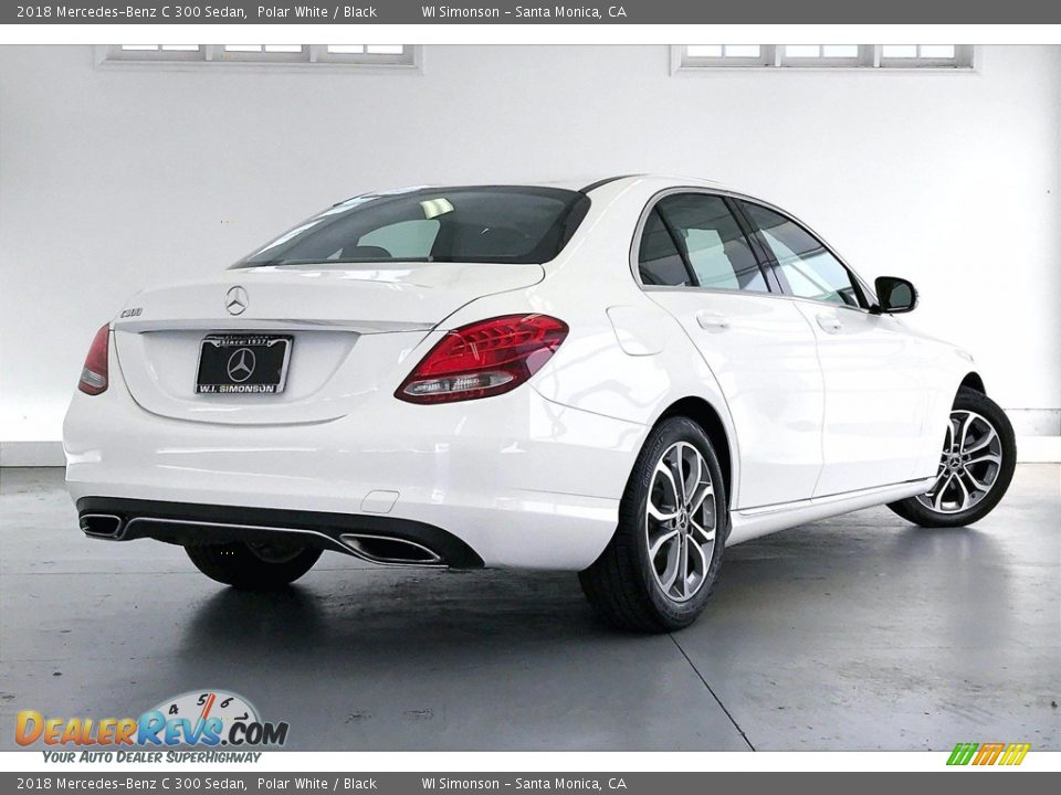 2018 Mercedes-Benz C 300 Sedan Polar White / Black Photo #13