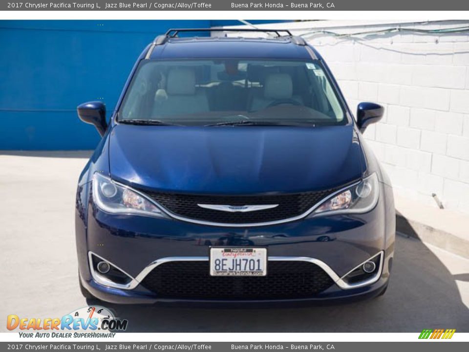 2017 Chrysler Pacifica Touring L Jazz Blue Pearl / Cognac/Alloy/Toffee Photo #7