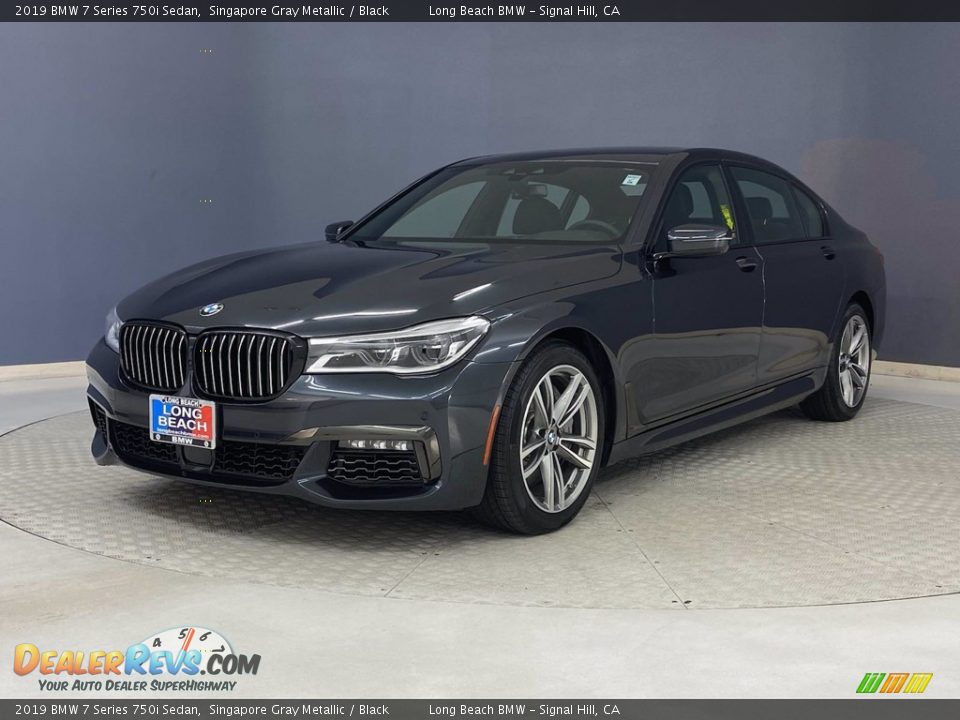 2019 BMW 7 Series 750i Sedan Singapore Gray Metallic / Black Photo #3