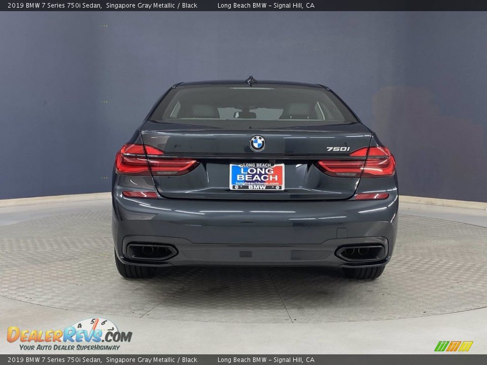 2019 BMW 7 Series 750i Sedan Singapore Gray Metallic / Black Photo #4