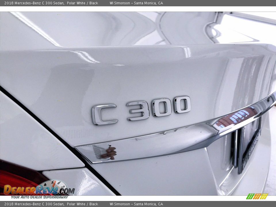 2018 Mercedes-Benz C 300 Sedan Polar White / Black Photo #31