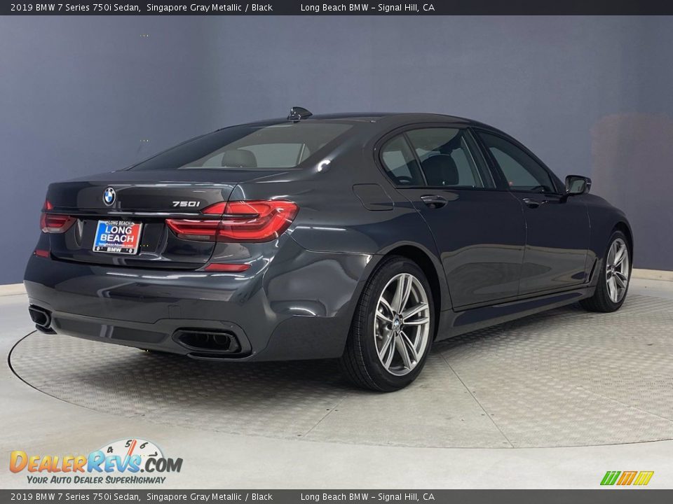 2019 BMW 7 Series 750i Sedan Singapore Gray Metallic / Black Photo #5