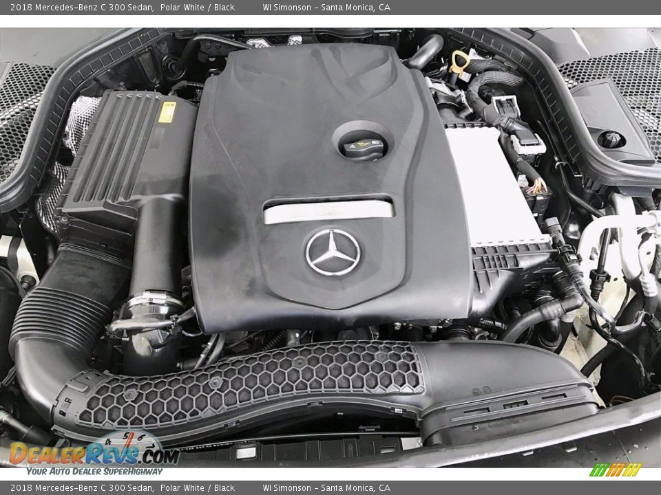 2018 Mercedes-Benz C 300 Sedan Polar White / Black Photo #32
