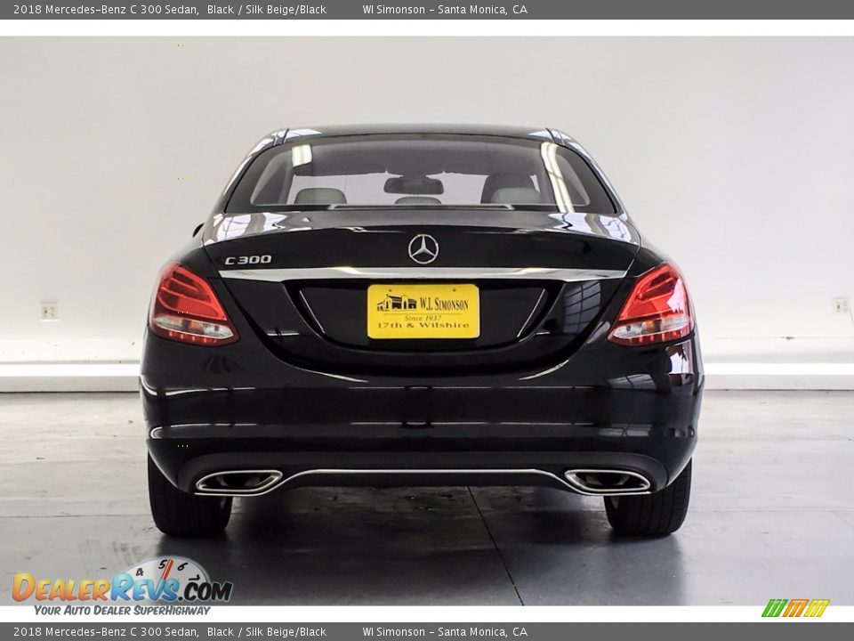 2018 Mercedes-Benz C 300 Sedan Black / Silk Beige/Black Photo #3