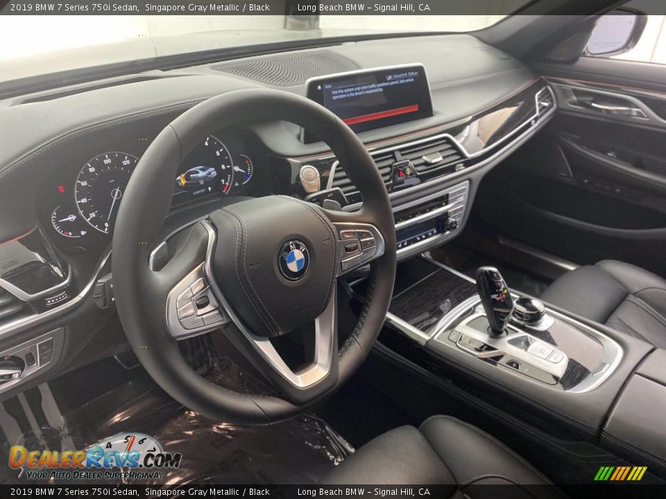 2019 BMW 7 Series 750i Sedan Singapore Gray Metallic / Black Photo #16