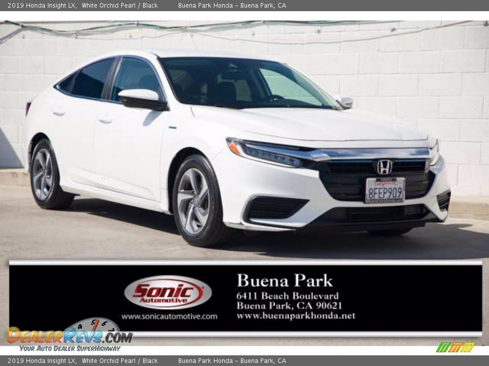 2019 Honda Insight LX White Orchid Pearl / Black Photo #1