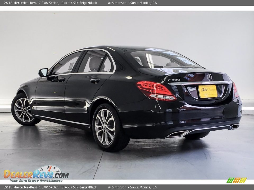 2018 Mercedes-Benz C 300 Sedan Black / Silk Beige/Black Photo #10