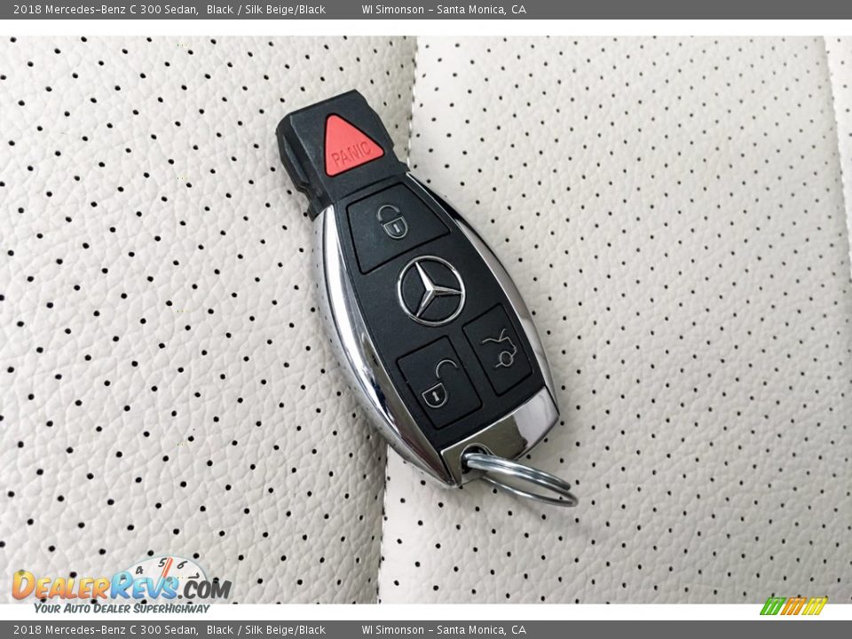 2018 Mercedes-Benz C 300 Sedan Black / Silk Beige/Black Photo #11