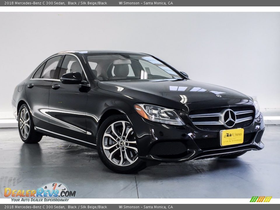 2018 Mercedes-Benz C 300 Sedan Black / Silk Beige/Black Photo #12