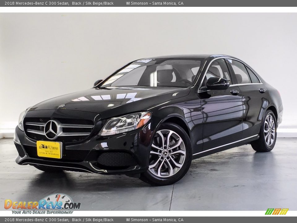 2018 Mercedes-Benz C 300 Sedan Black / Silk Beige/Black Photo #13