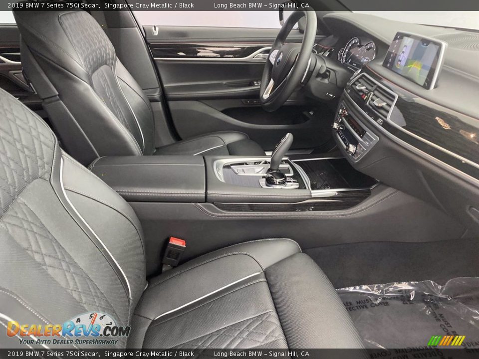 2019 BMW 7 Series 750i Sedan Singapore Gray Metallic / Black Photo #33