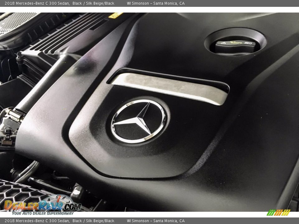 2018 Mercedes-Benz C 300 Sedan Black / Silk Beige/Black Photo #31