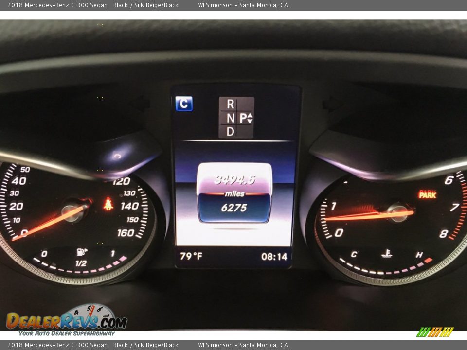2018 Mercedes-Benz C 300 Sedan Black / Silk Beige/Black Photo #34